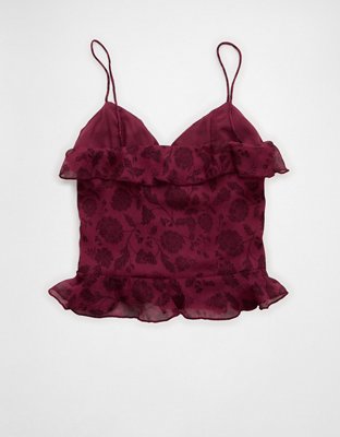 AE Ruffled Chiffon Cami Top