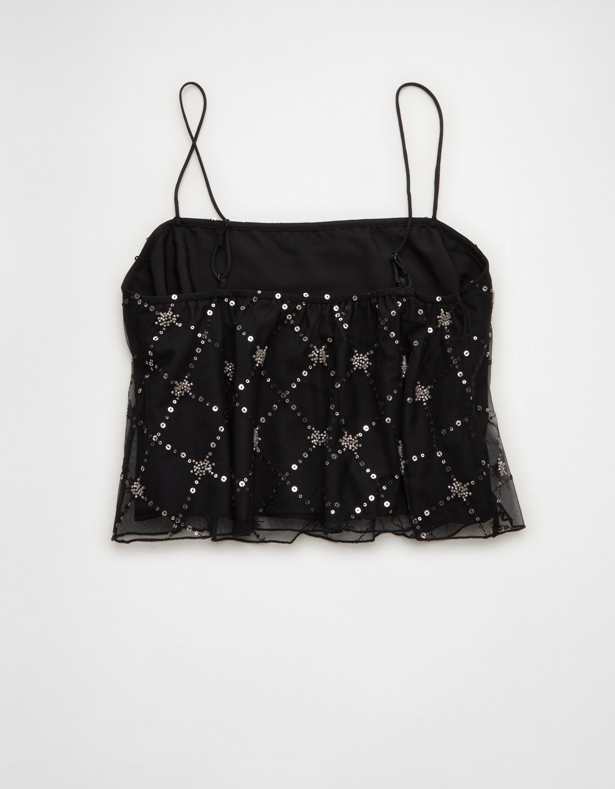 AE Sequin Mesh Cami Top - image 4