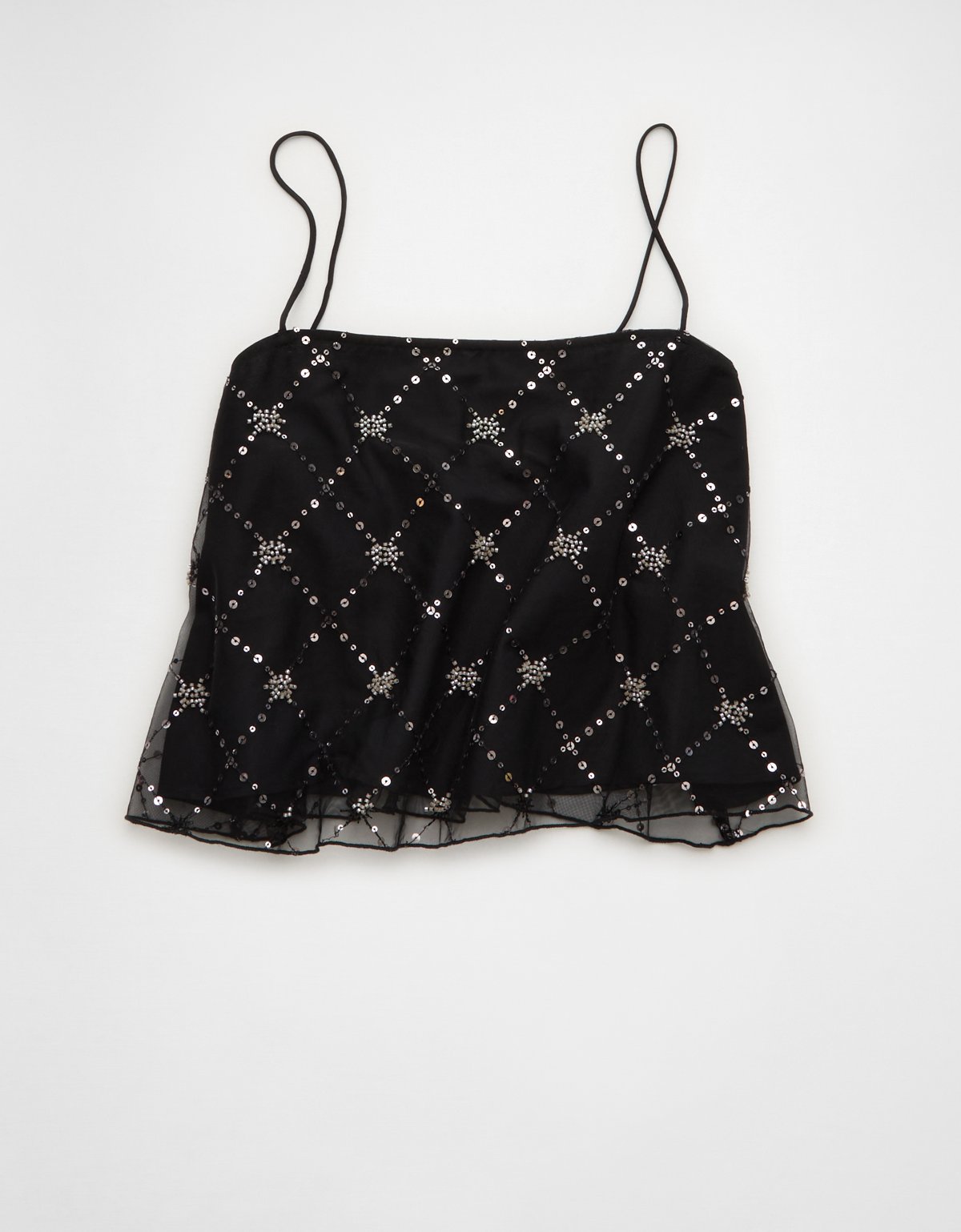 AE Sequin Mesh Cami Top - image 3