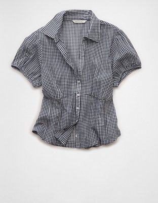 AE Short-Sleeve Button-Up Shirt