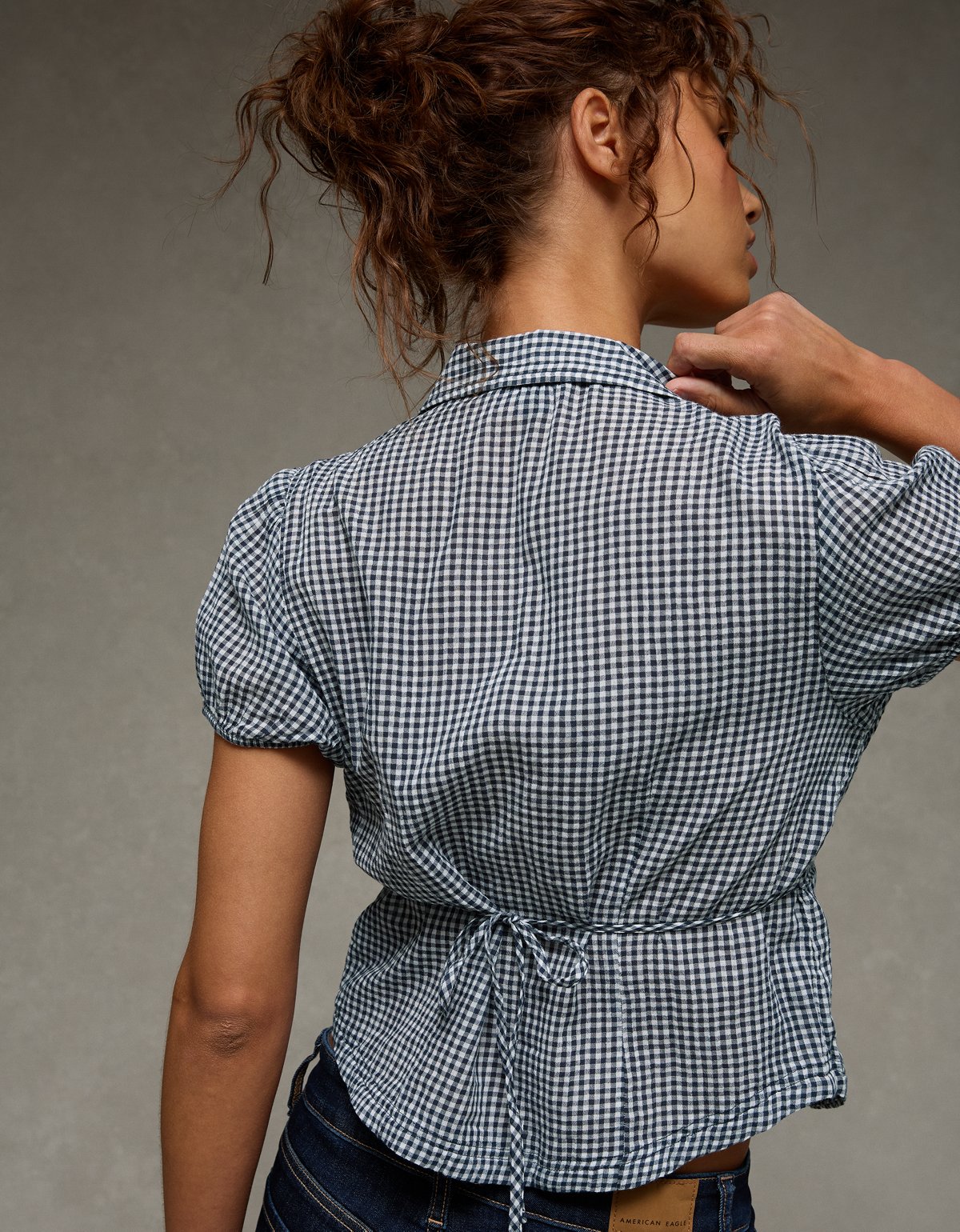AE Short-Sleeve Button-Up Shirt - image 2