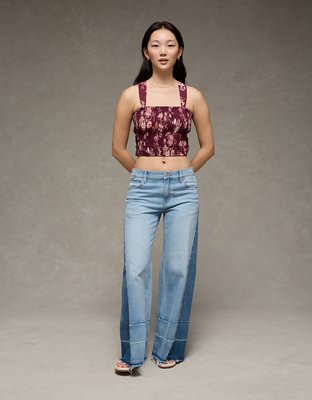 AE Smocked Tie-Front Cami | American Eagle
