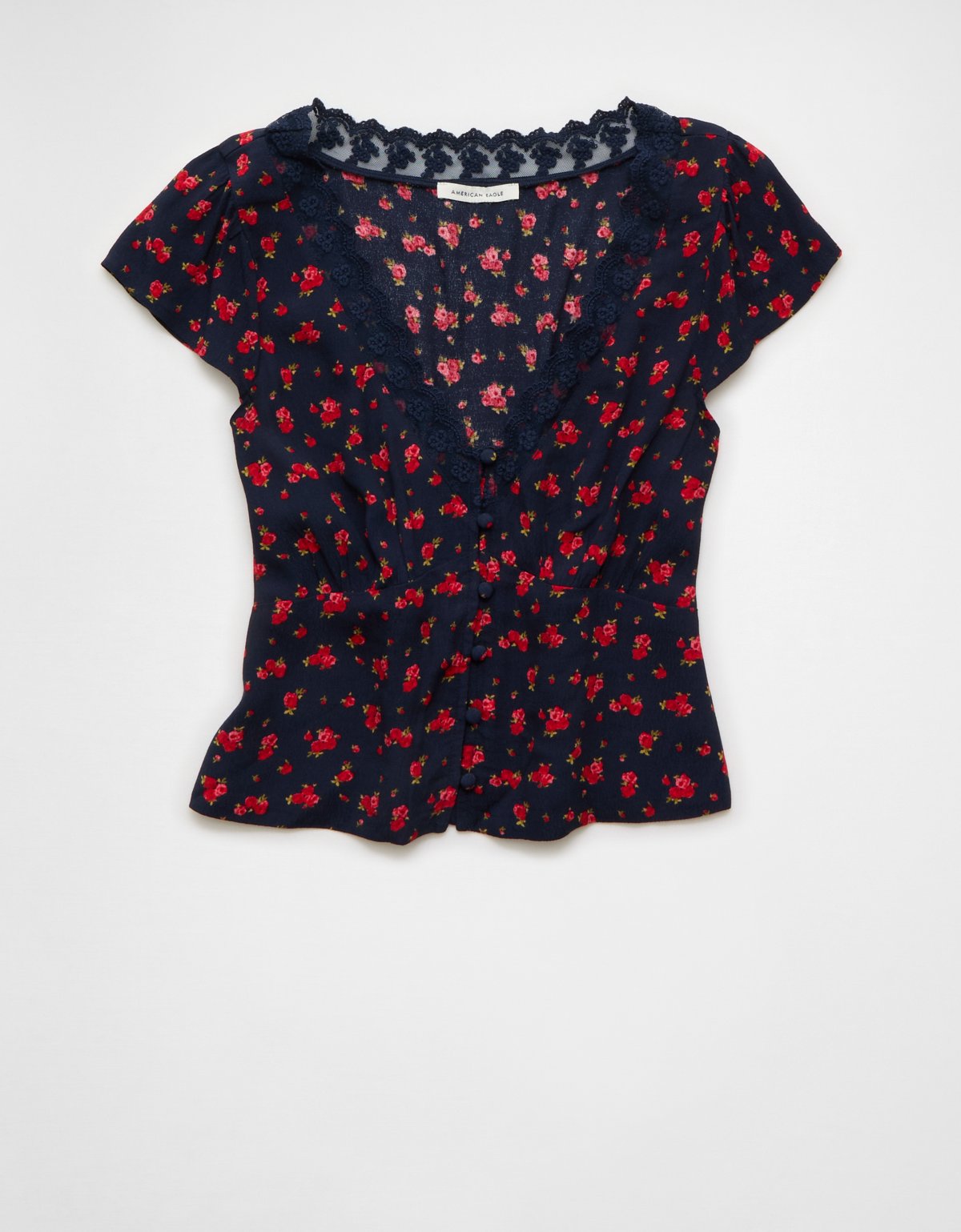 AE Lace Trim Blouse - image 3