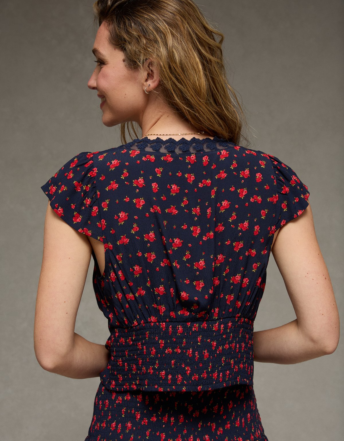 AE Lace Trim Blouse - image 2