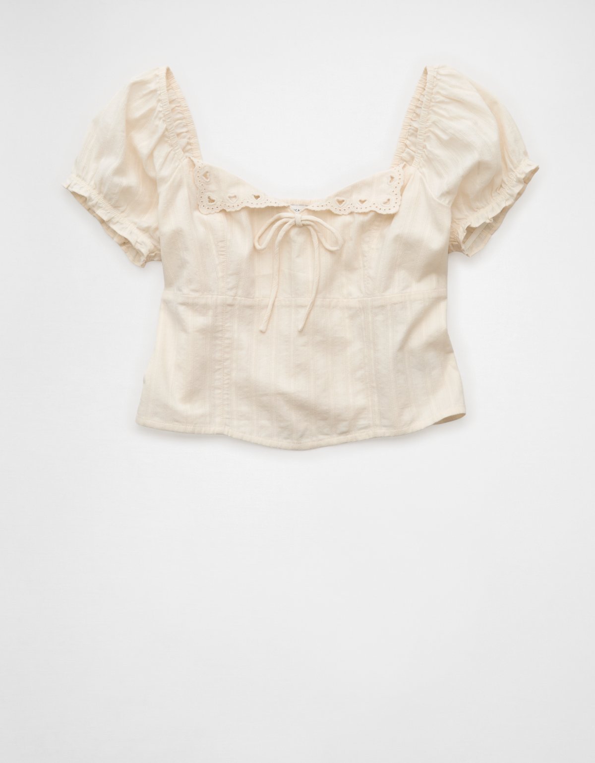 AE Short-Sleeve Tie-Front Blouse - image 3