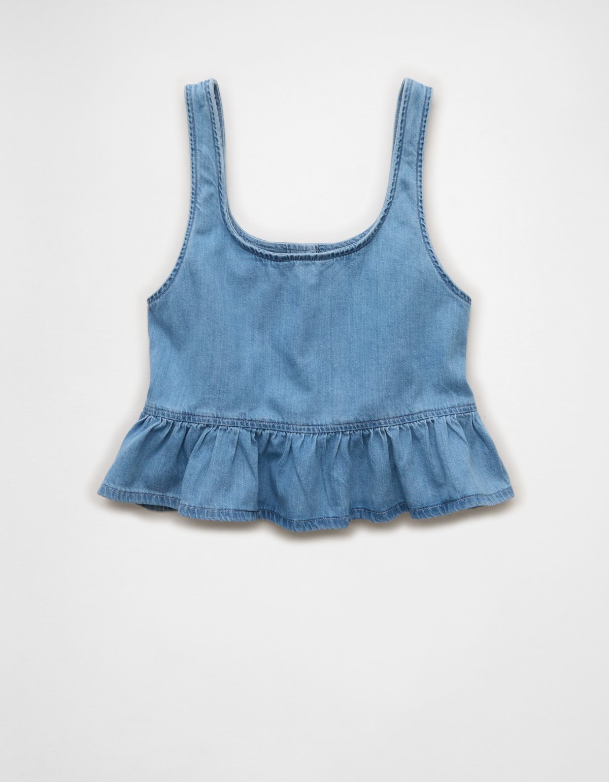 AE Denim Peplum Tank Top - image 4