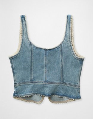 AE Lace-Up Denim Corset