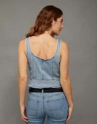 AE Lace-Up Denim Corset