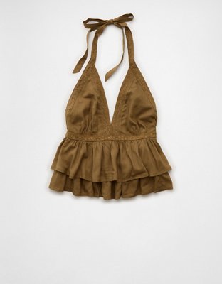 AE Lace Halter Tank Top