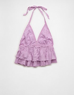 AE Lace Halter Tank Top