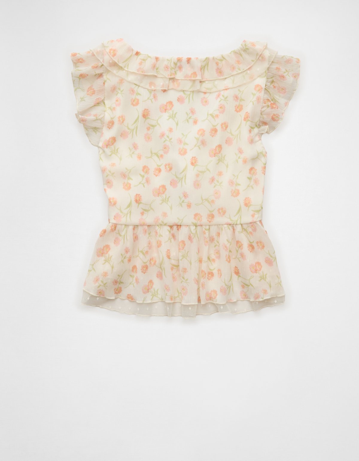 AE Flutter Sleeve Tie-Front Blouse - image 4