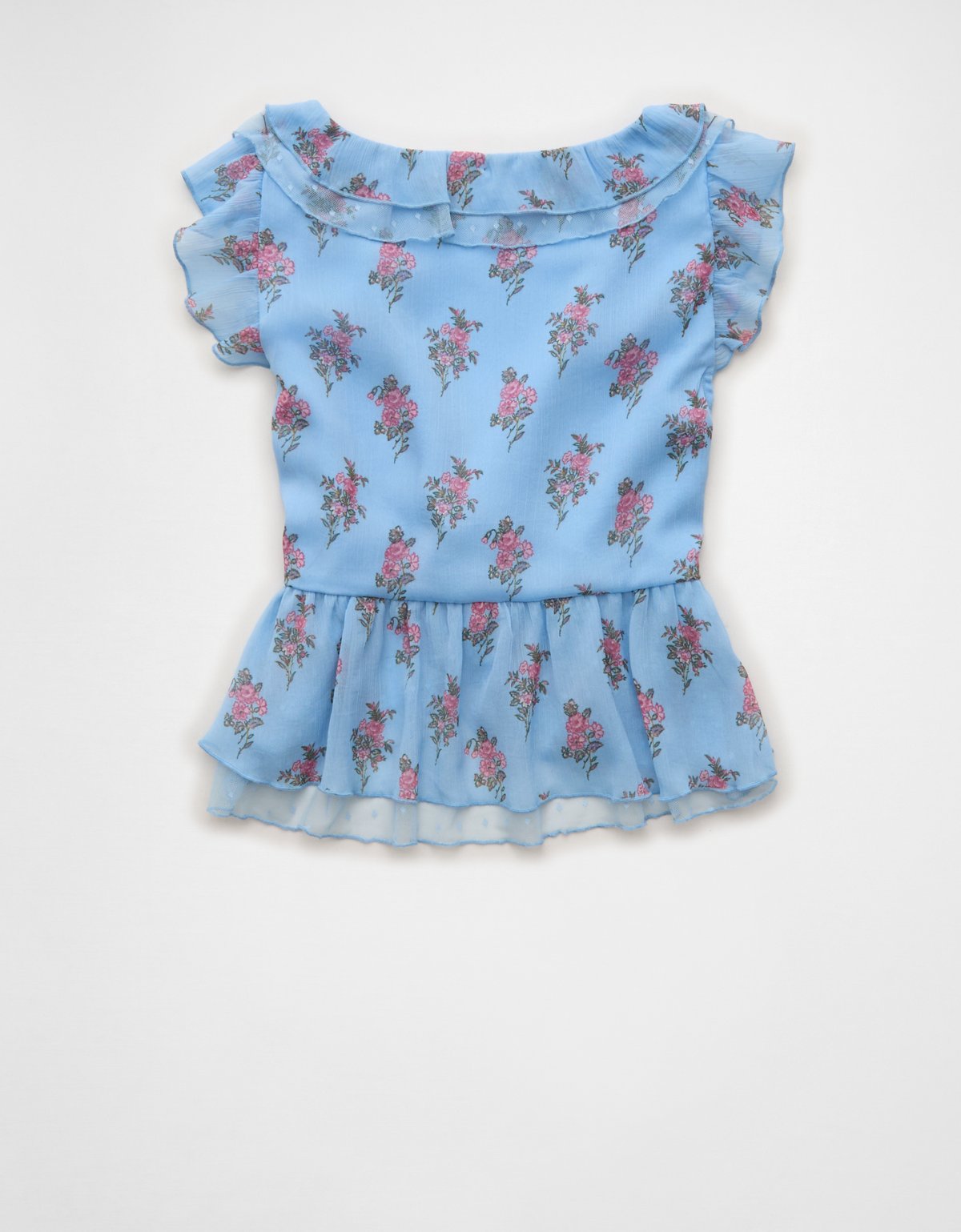 AE Flutter Sleeve Tie-Front Blouse - image 4