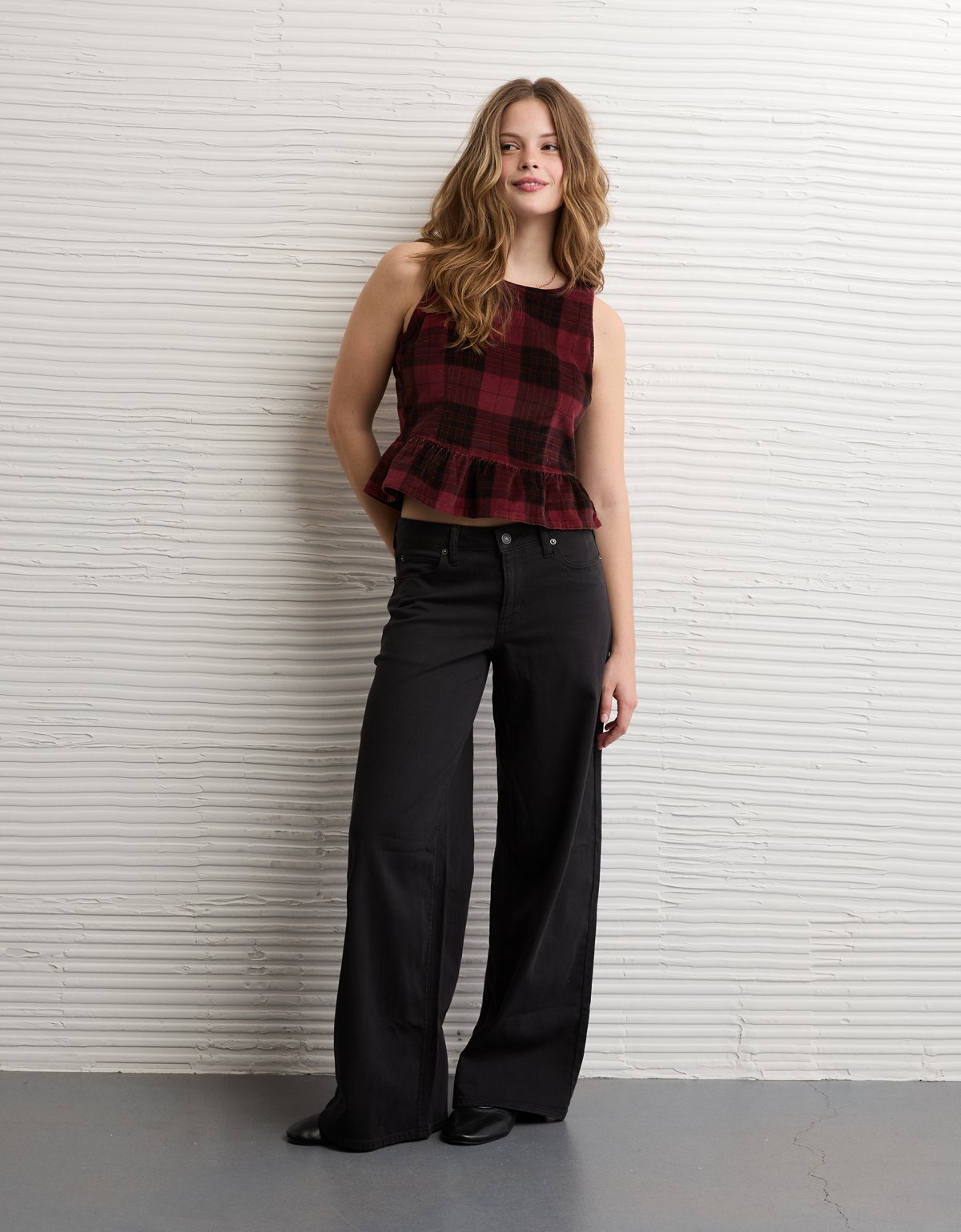 AE Back Bow Peplum Tank Top - image 5
