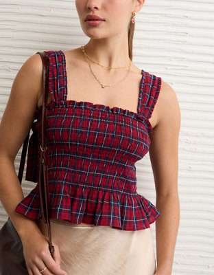 AE Smocked Tank Top | American Eagle
