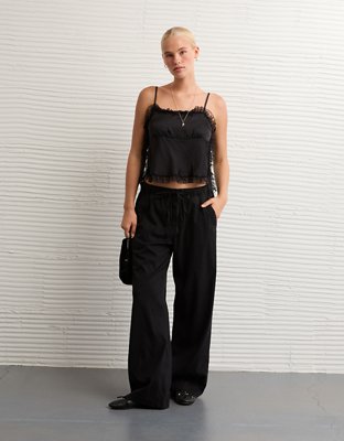 AE Side-Tie Lace Tank Top