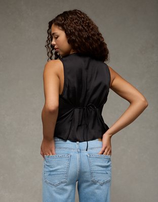 AE Lace Button-Front Tank Top AE