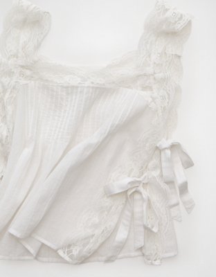 AE Lace Tie Side Tank Top