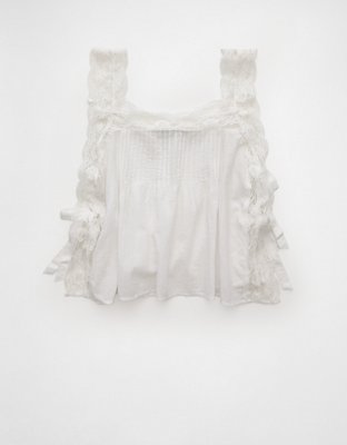 AE Lace Tie Side Tank Top