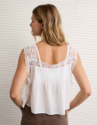 AE Lace Tie Side Tank Top