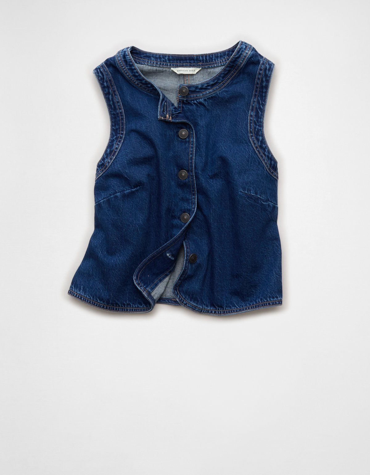 AE High-Neck Denim Vest - image 3
