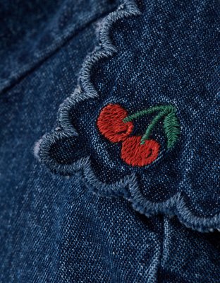 AE Short-Sleeve Tie-Front Blouse