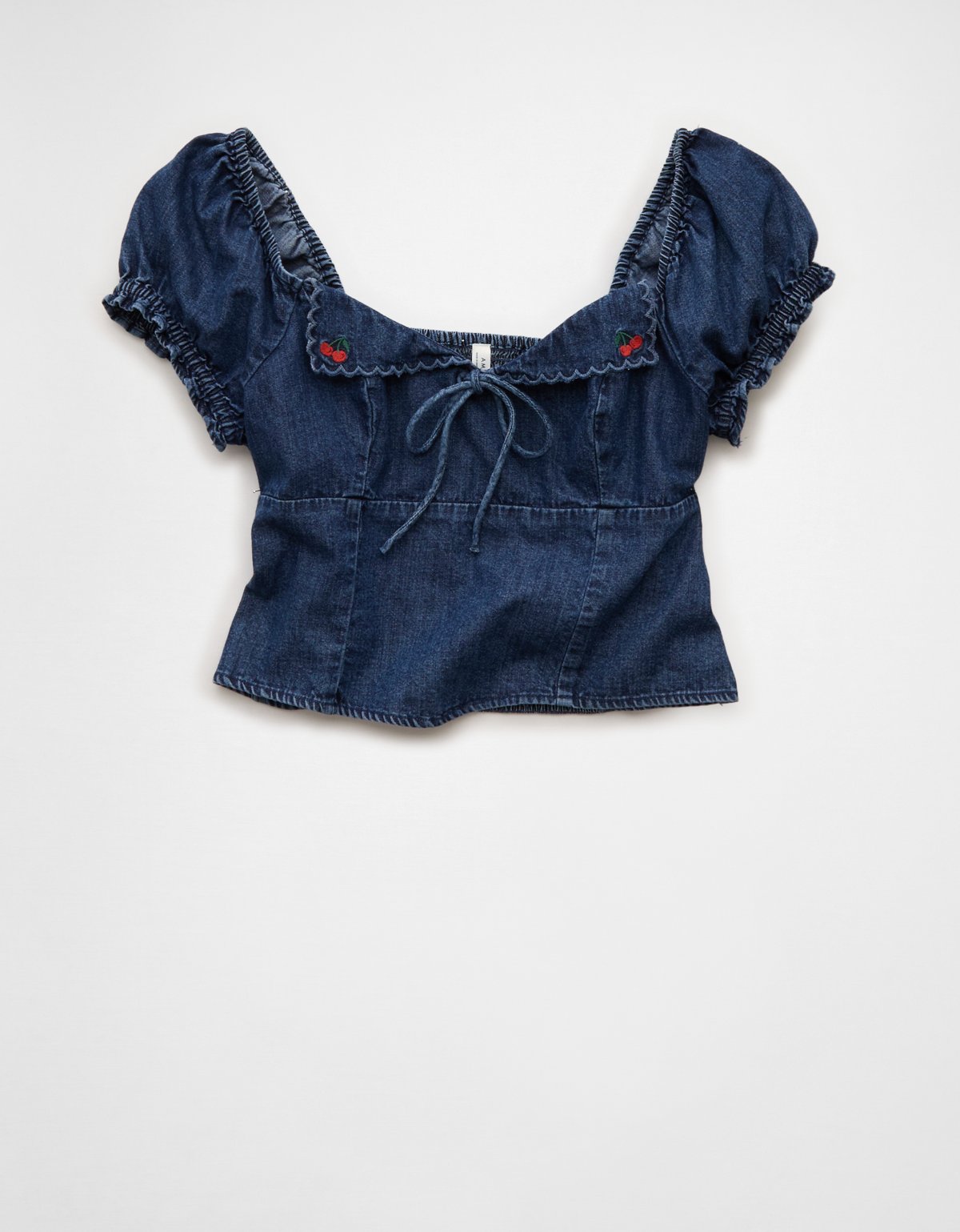 AE Short-Sleeve Tie-Front Blouse - image 3