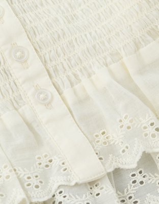 AE Smocked Button-Up Cami