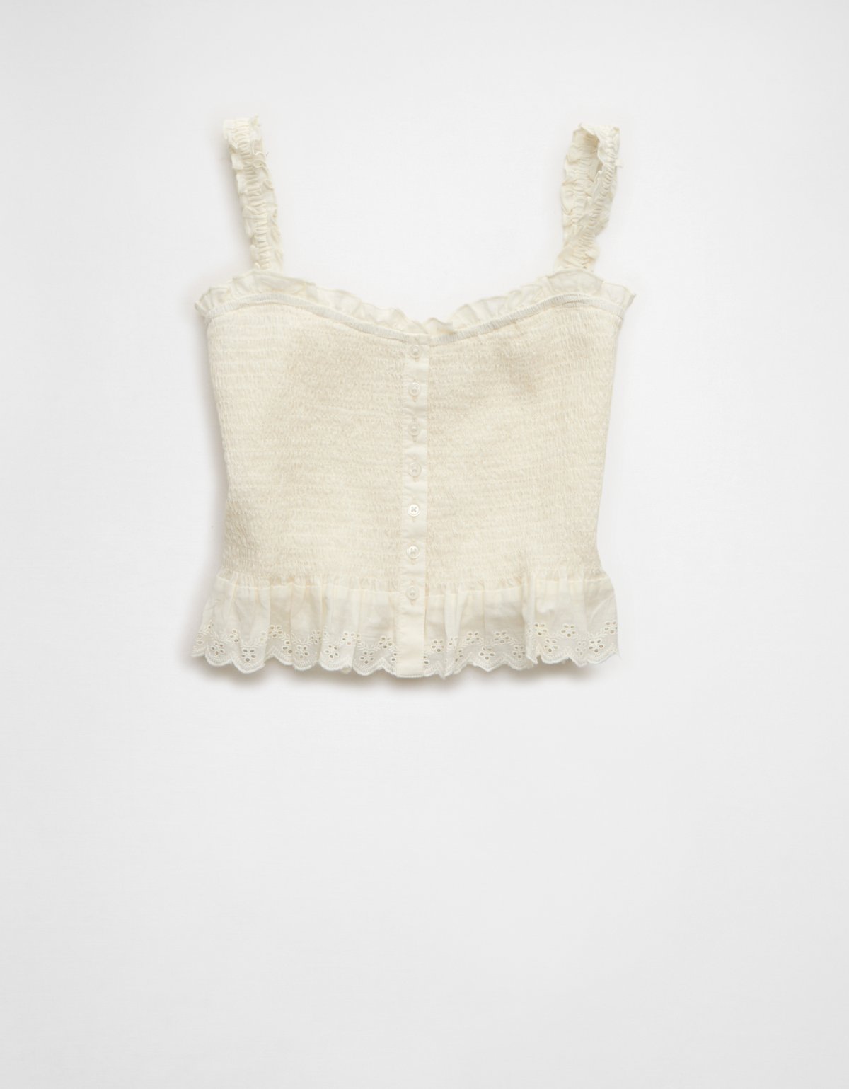 AE Smocked Button-Up Cami - image 3