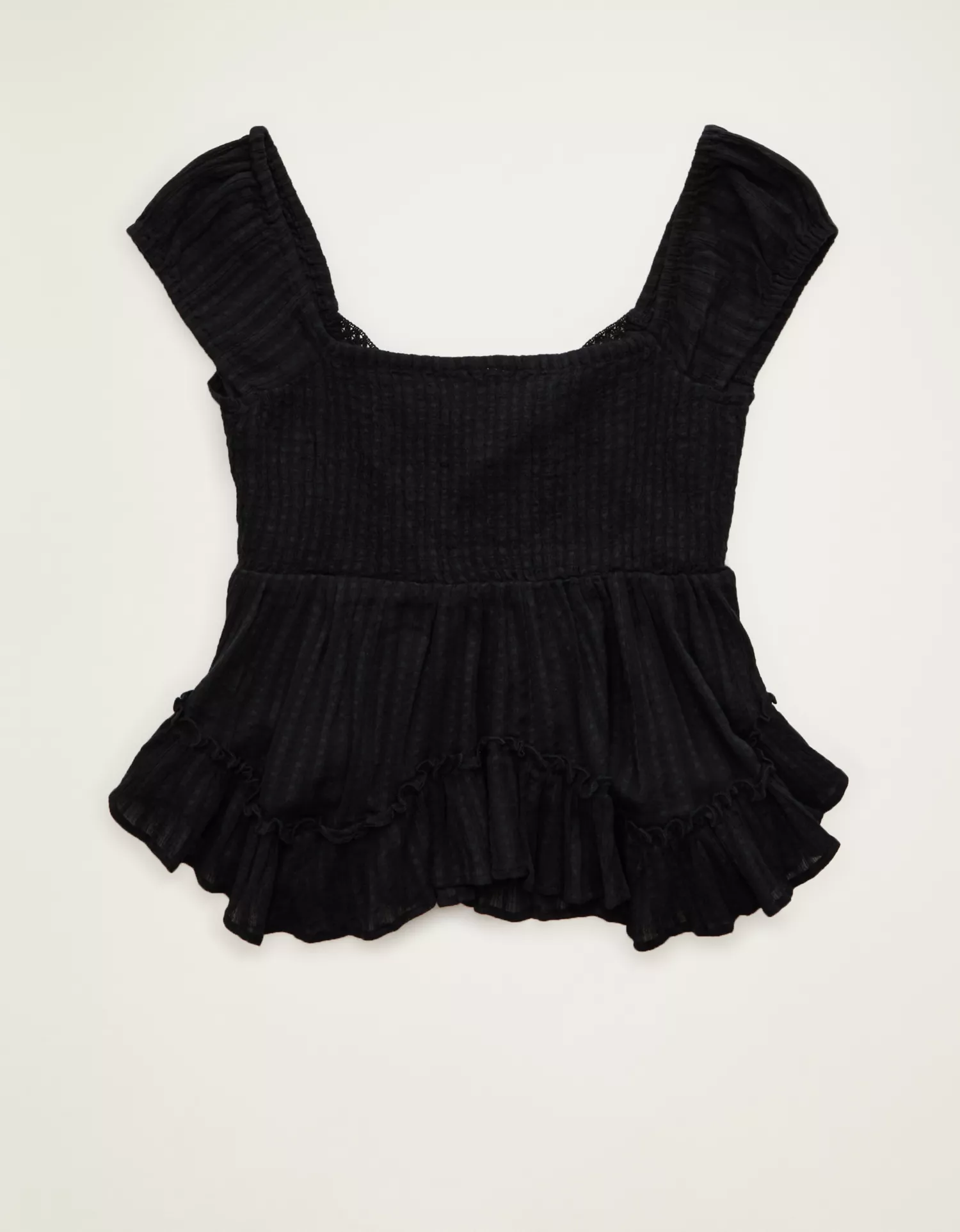 AE Lace Trim Babydoll Blouse - thumbnail 9