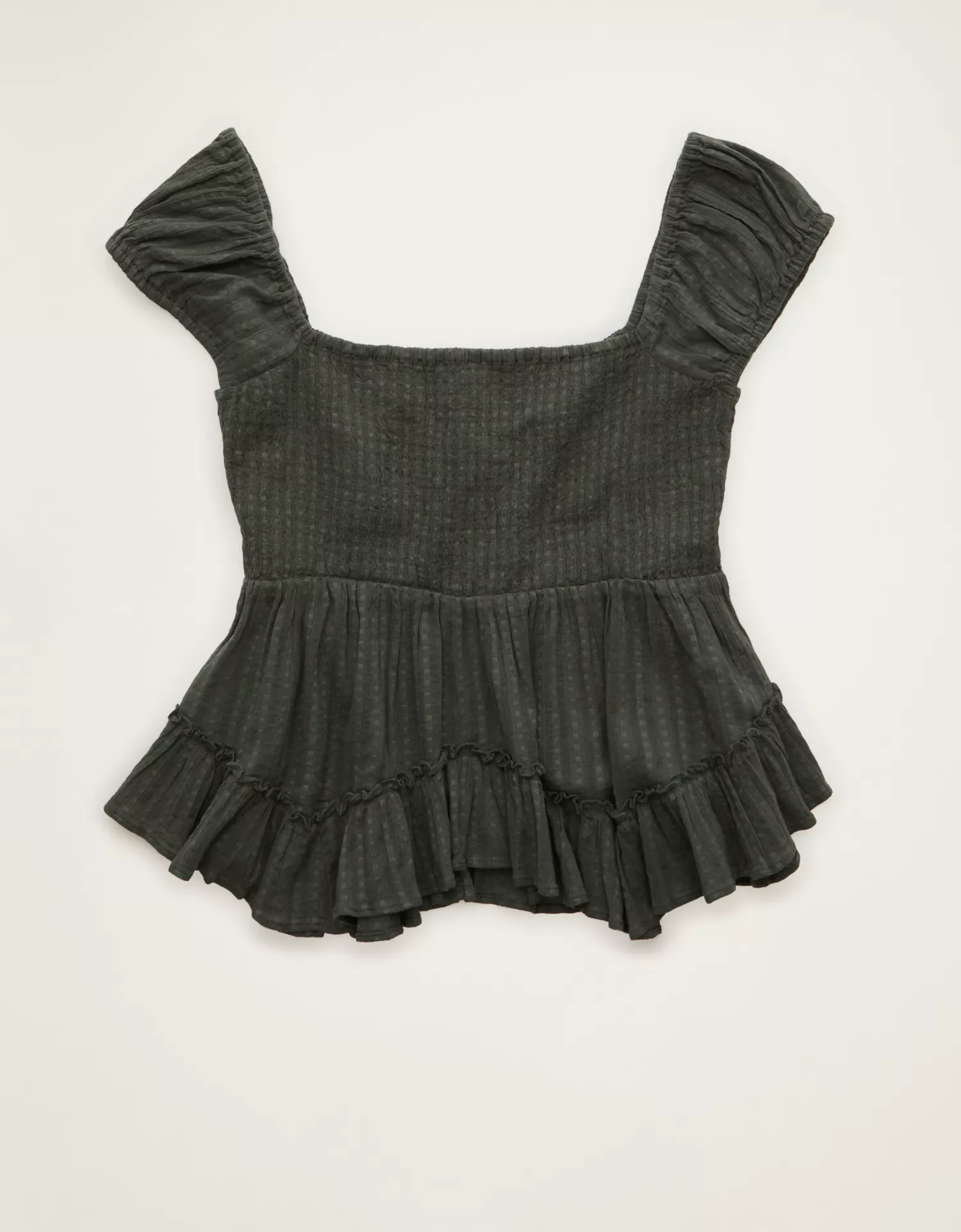 AE Lace Trim Babydoll Blouse - thumbnail 4