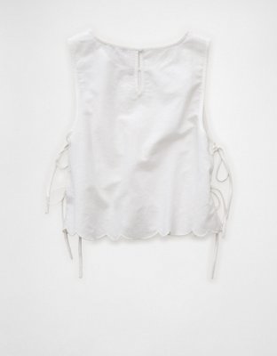 AE Tie-Side Embroidered Tank Top