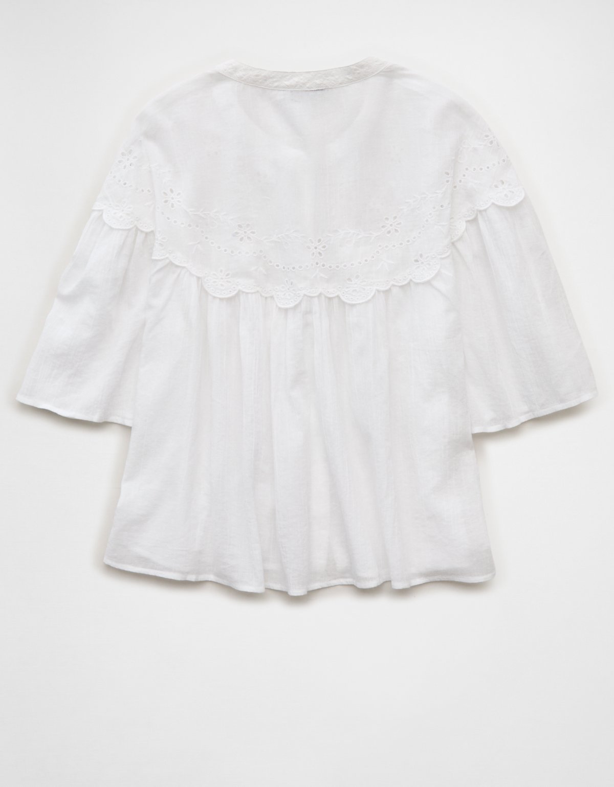 AE Embroidered Button-Up Blouse - image 4