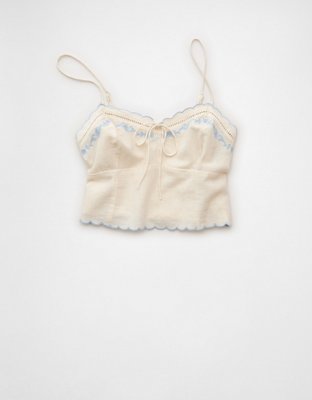 AE Embroidered Scalloped-Hem Cami | American Eagle