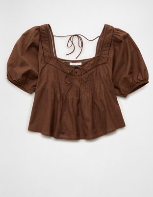AE Tie-Front Blouse