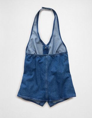 AE Loose Denim Halter Vest