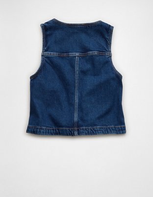 AE Scoop Neck Denim Vest