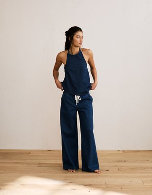 AE Denim Tie-Neck Halter Top from American Eagle - $54.95