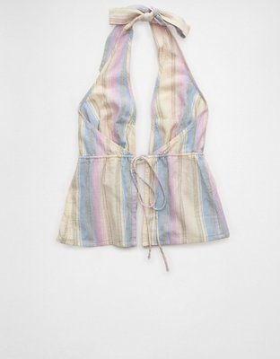AE Open-Back Halter Top