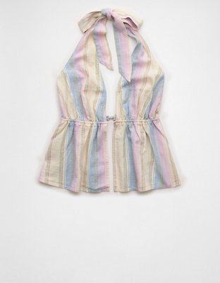 AE Open-Back Halter Top