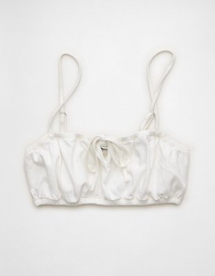 AE Denim Tie-Front Bra Top