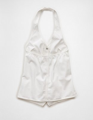 AE Loose Denim Halter Vest