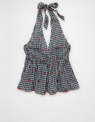 AE Cinch-Waist Halter Top