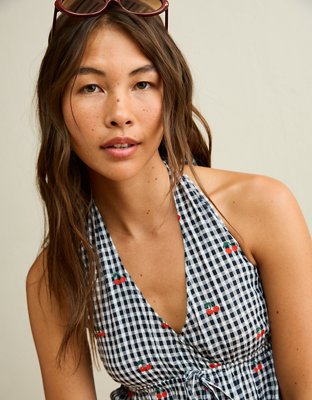 AE Cinch-Waist Halter Top