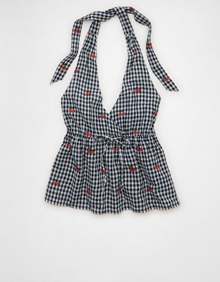 AE Cinch-Waist Halter Top