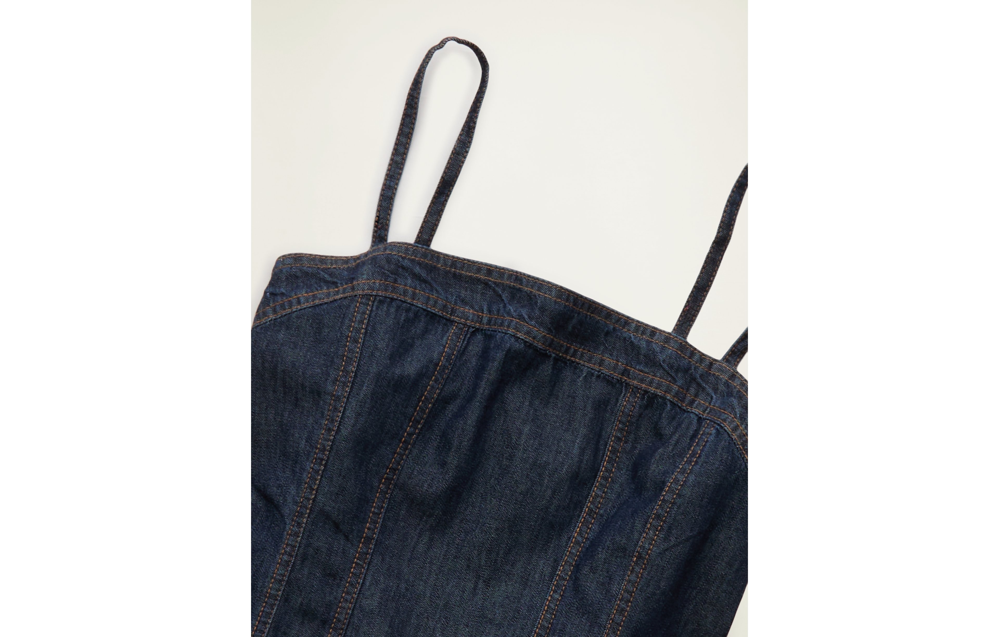 AE Denim Straight Neck Cami Top