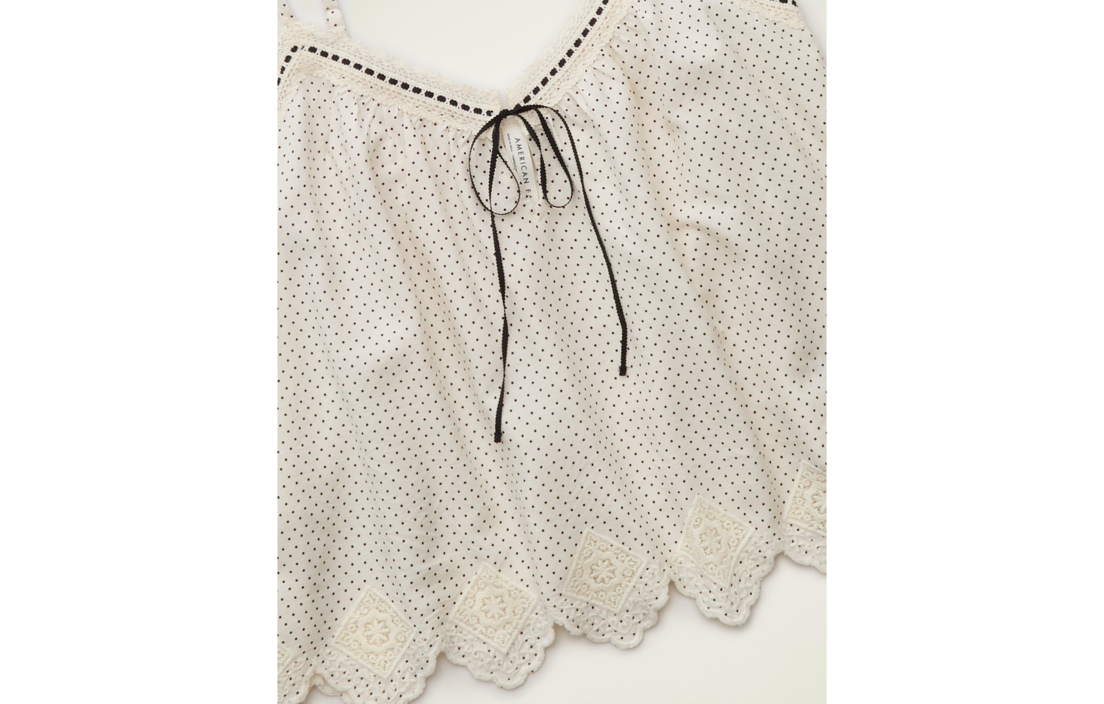 AE Ribbon Tie-Front Cami