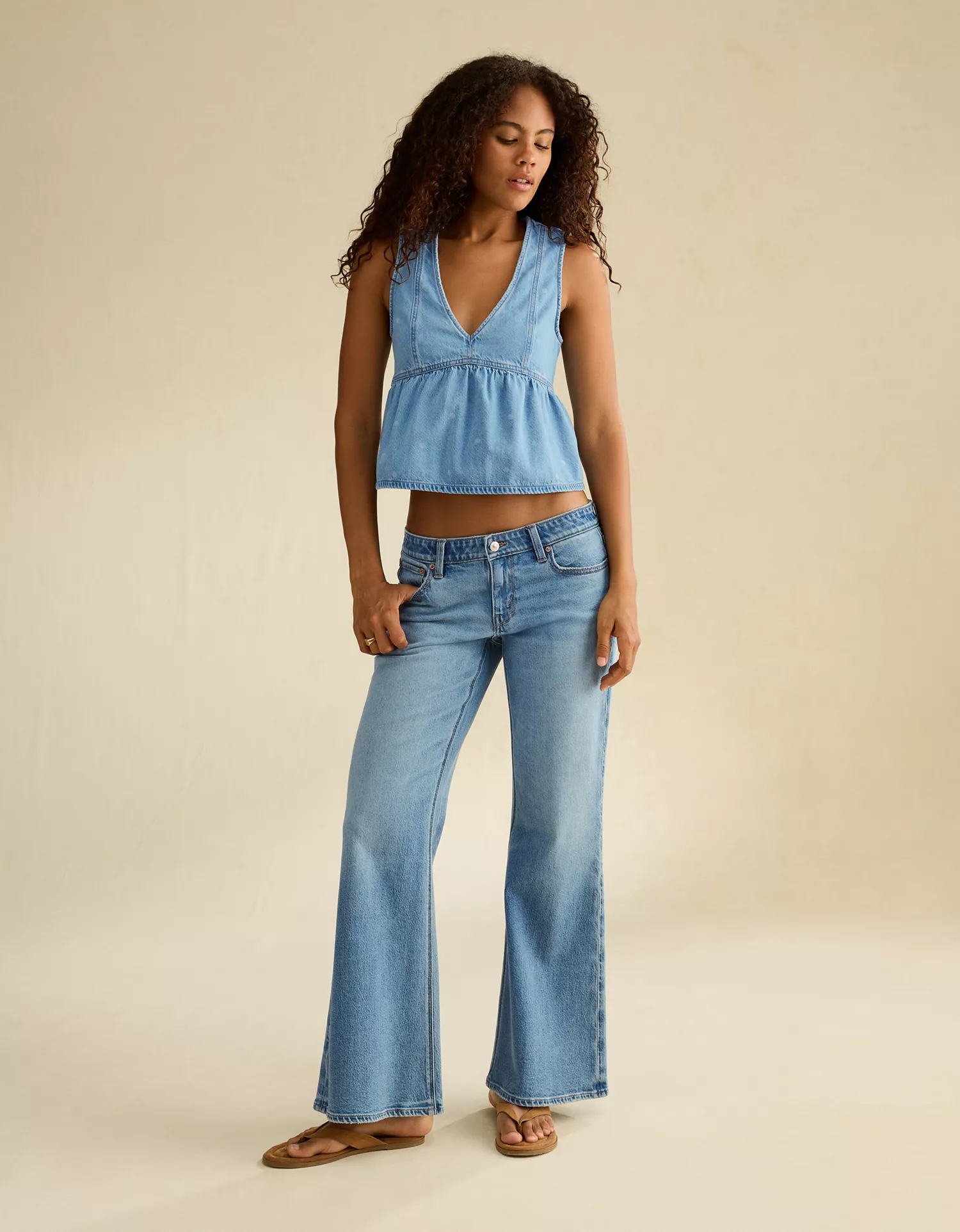 AE Denim Peplum Vest - thumbnail 7