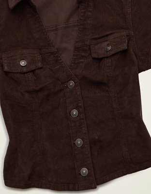 AE Corduroy Short Sleeve Top