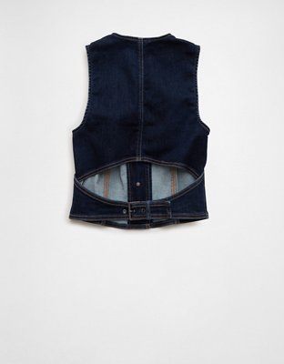 AE Button-Up Denim Vest