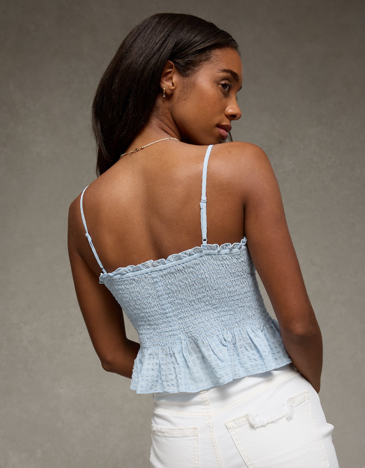 AE Smocked V-Neck Cami - image 2